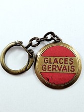PORTE-CLES - GLACES GERVAIS - Années 60, Métal ÉMAILLÉ - Vintage