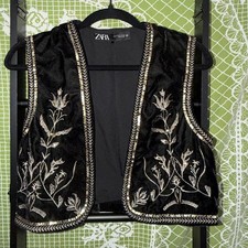 Zara Velvet Embroidered Sequin
