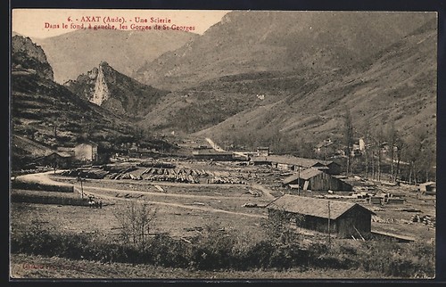 Cpa axat une scierie - das, le