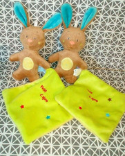 Doudou lapin beige petit cajou