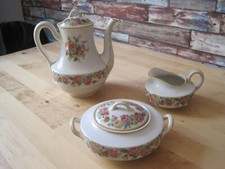 cafetière crémier sucrier art déco 1930 en limoges 