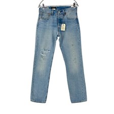 Jeans Ripped Et Tachés Regular Straight Fit Bleu Pour Hommes Levi's W29 L32