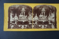 Stereoscopic photo Exhibition 1862 London Centre Of Messrs Garrard' s Case