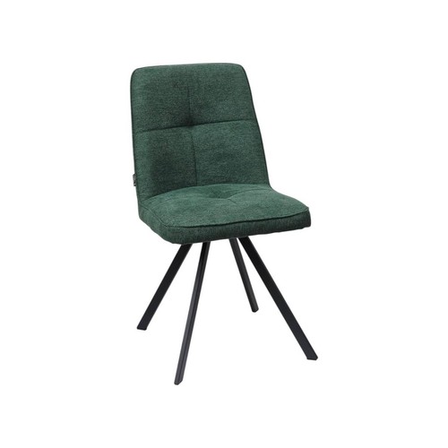 Chaise moderne tissu vert - chaise,