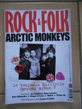 ROCK & FOLK N° 477 mai 2007 ARCTIC MONKEYS M CHEDID SEAN LENNON RITA MITSOUKO