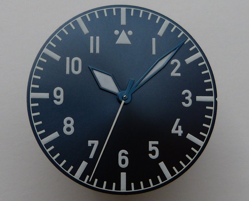 Cadran aiguilles blue flieger - cadran,