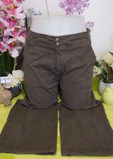 Vêtement occasion femme : Pantacourt marron " Camaieu " - T : 38 *