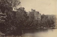 J. V. Scotland, Glengarry Castle, Loch Oich Vintage Albumen Print Tirage album
