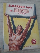 1951 ALMANACH MIROIR SPRINT CYCLISME , BOXE , FOOTBALL , ATLETISME , RUGBY , 