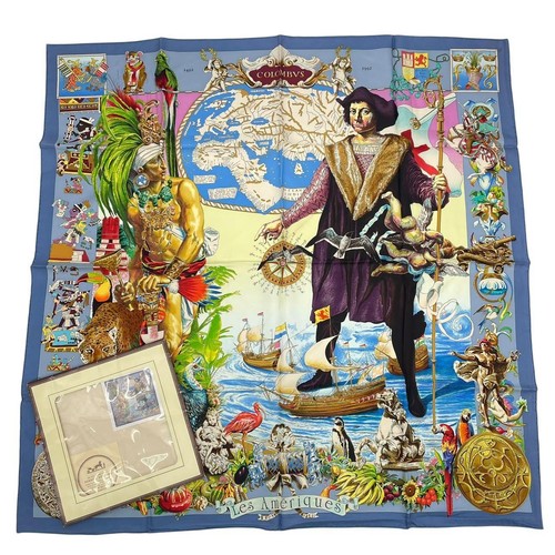 Foulard vintage soie hermes - vintage, en