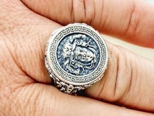 Bague méduse en argent