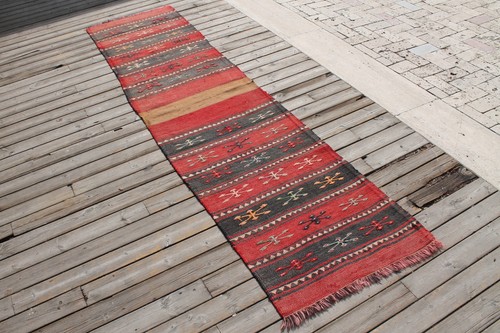 Tapis multicolore rayé