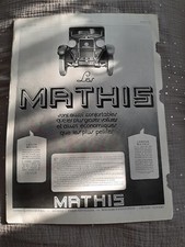 Pub de presse ancienne Mathis