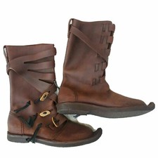 Bottes viking en cuir