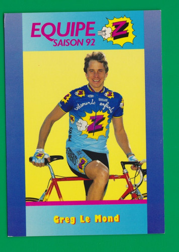 Cyclisme carte cycliste greg - carte,