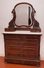 Coiffeuse ancienne loupe - coiffeuse, en