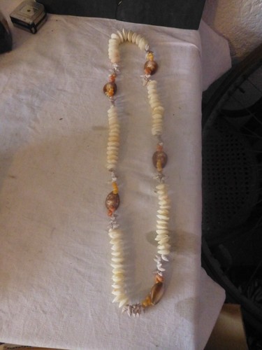 Collier sautoir coquillage - sautoir, en
