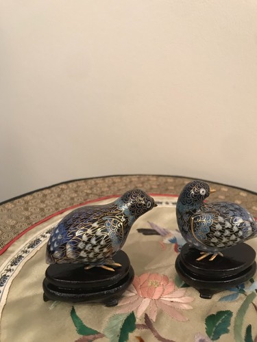 Cloisonne couple oiseaux - couple,
