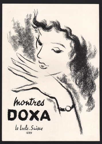 Publicité 1951 montre doxa - publicité,