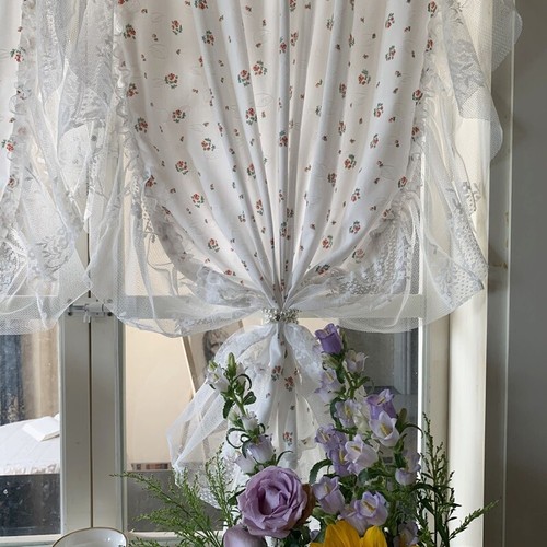 1panel pastoral coton rideaux - pastoral,