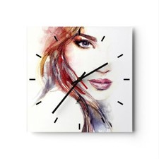 Horloge murale en verre