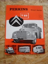CATALOGUE/BROCHURE PERKINS CITROEN T 23 - MOTEURS PERKINS