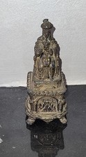 Ancienne Petite Statuette Religieuse Vierge A L'enfant 8 X 3 