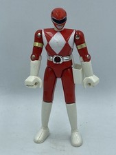 BANDAI Vintage Figurine POWER RANGERS ROUGE 1991 Die Cast Metal Loose Sentai