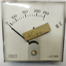 Ampèremètre analogique Galvanomètre 0 - 100 - 150 - 200 - 250 - 750 Amp     PH1d