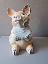 Grande tirelire cochon ancienne – 34 x 21 cm