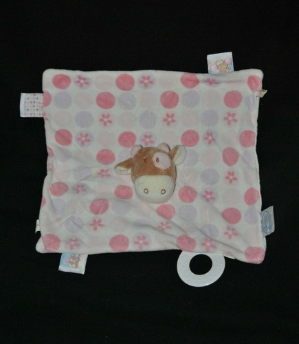 Doudou plat vache lola blanc - doudou,