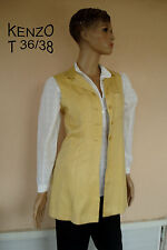 VESTE TUNIQUE KENZO JAUNE MOUTARDE T 36/38 NEUVE 