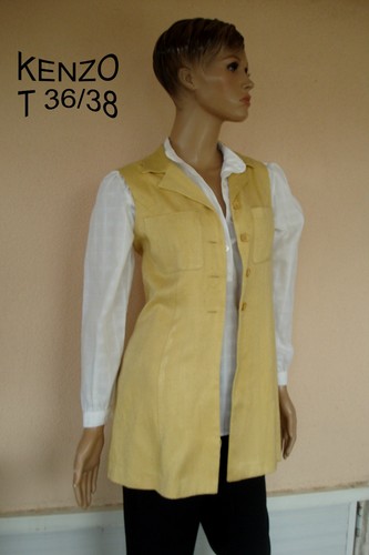 Veste tunique kenzo jaune - veste,