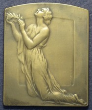 Médaille belge Art Nouveau