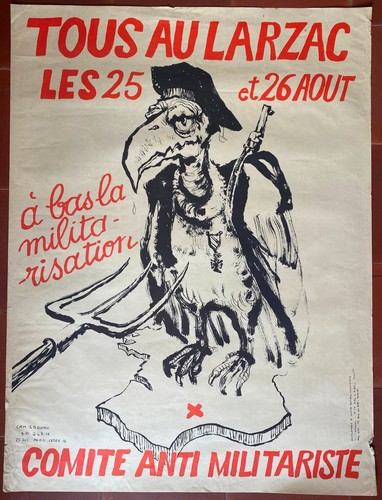 Affiche tous larzac comité - affiche,