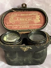 Jumelle Militaire supérieure avec son boitier  Duval Ainé Annecy WW1
