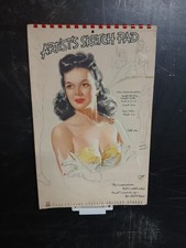 CALENDRIER  DE DESSINS  PIN UP USA 1947   12 FEUILLETS   36X23CM