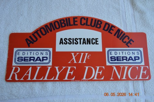 Ancienne vrai plaque - , rallye