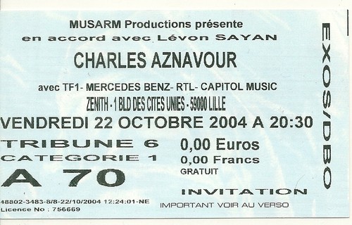 Rare ticket billet de - rare,