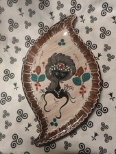 CAT Gualdo Tadino Italy plat décoratif mural céramique années 1950/1960