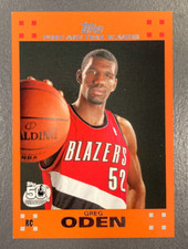 GREG ODEN 2007-08 TOPPS 50TH ANNIVERSARY ORANGE ROOKIE