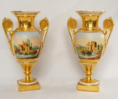 Paire vases empire - vases,
