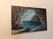 Paysage marin. Tableau peint