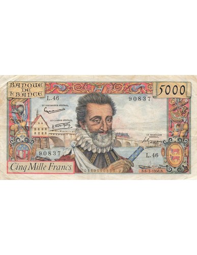 France 5000 francs henri - 5000, iv