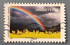 TIMBRE FRANCE 2023 ENTRE CIEL ET TERRE ANGLETERRE ARC EN CIEL