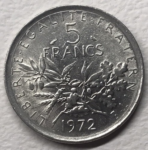 Francs 1972 semeuse nickel - 5,