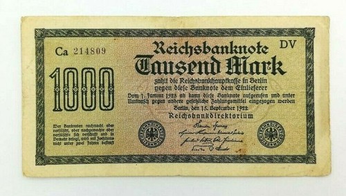 Billet reichsbanknote 1000 - billet,