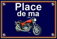 plaque " PLACE DE MA TRIUMPH X75 HURRICANE  "  
