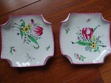 LUNEVILLE SAINT CLEMENT 2 ANCIENNES COUPES PRESENTOIRS FAIENCE MODELE REVERBERE