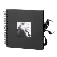 Scrapbook Album, 1Pcs 8pouce Ruban Désign Scrapbook 30 Feuilles Noir Pages, Noir